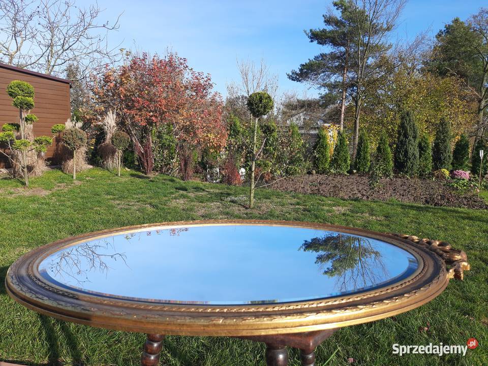 owalne lustro z kokardką Made in Belgium