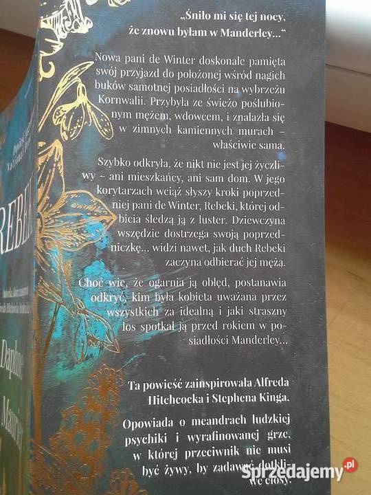Rebeka Daphne du Maurier powieść 2021r thrillery, sensacyjne mazowieckie Warszawa