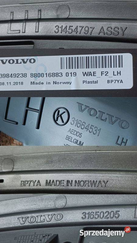 VOLVO XC60 II 18 LISTWA NAKŁADKA BŁOTNIKA LEWY Listwy i nakładki Pleszew