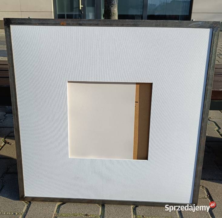 Loftowa rama ze stali 66x66 Dekoracje i ozdoby Warszawa