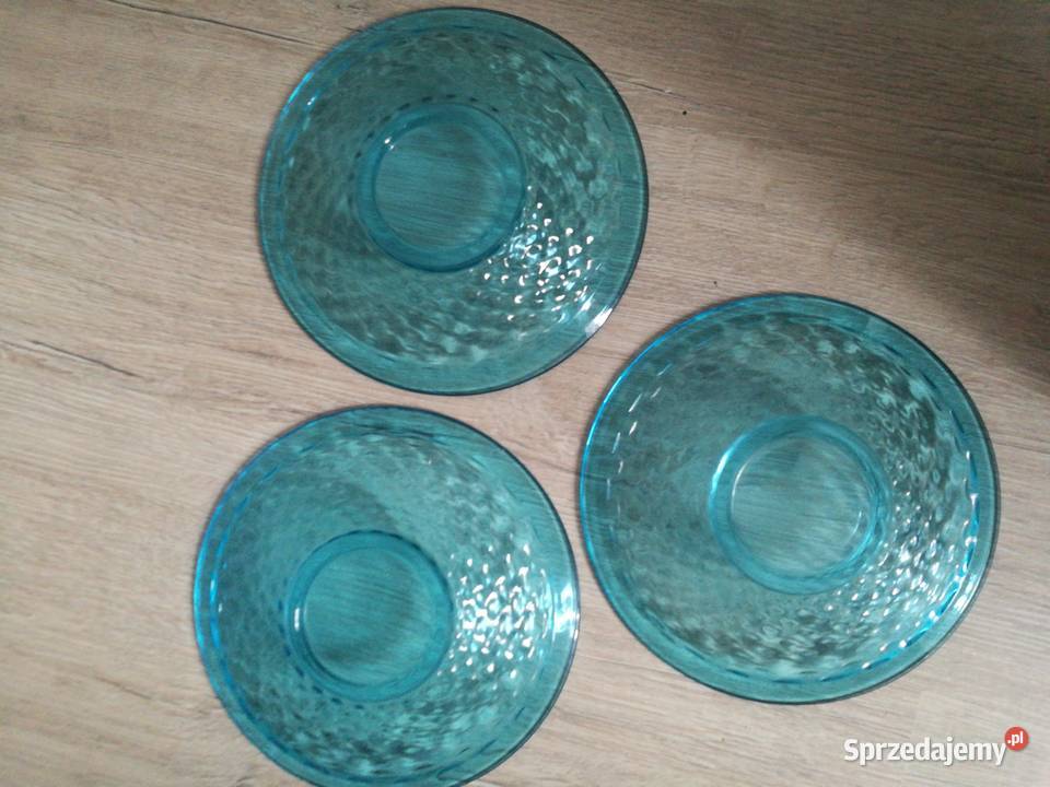 Talerz patera Bogdan Kupczyk turkusowa 3 małe Choszczno