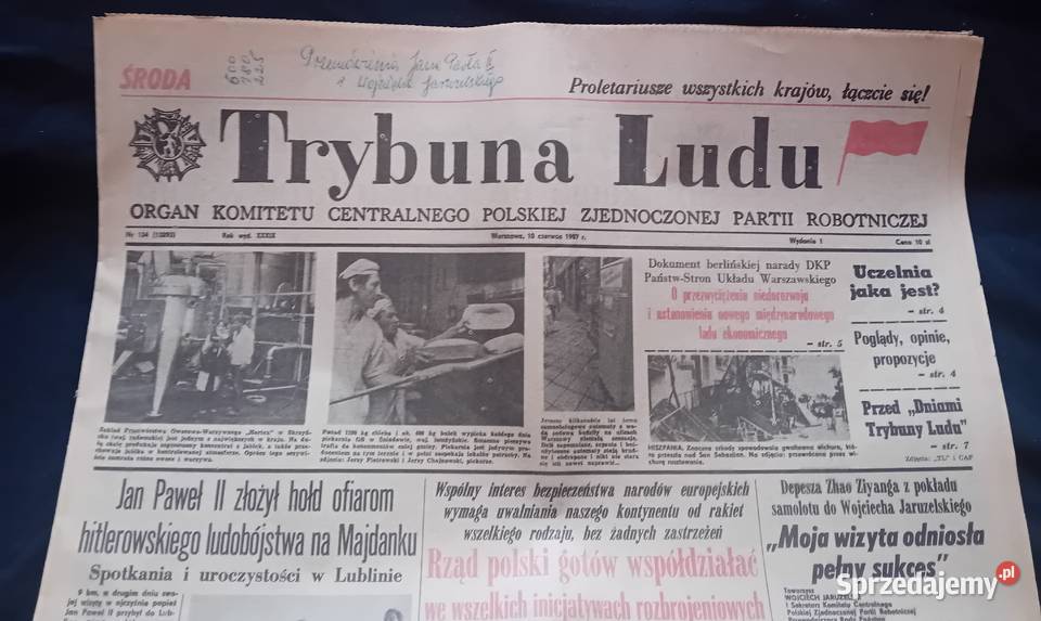 Trybuna Ludu 134 10 czerwca 1987 r Antyki, Sztuka, Kolekcje Koźminek