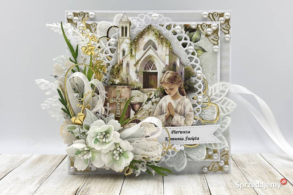 Pamiątka Pierwszej Komunii Świętej Kartka w lubuskie Zielona Góra