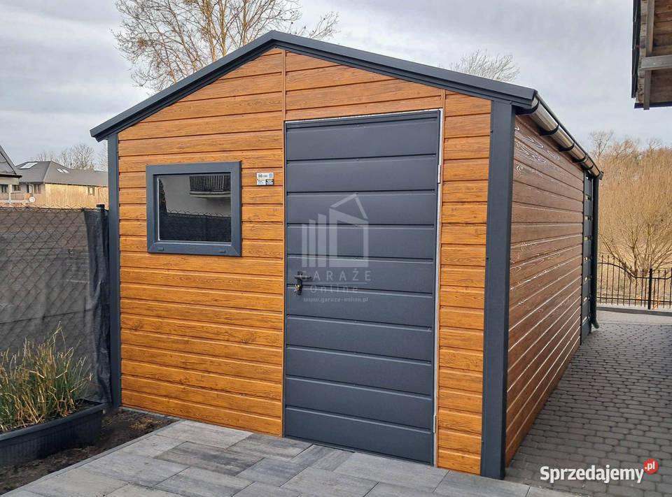 Schowek domek ogrodowy 3x4m wiata 1m Drzwi okno Zielona Góra