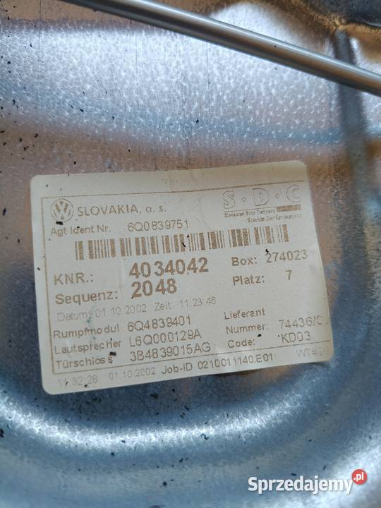 Tylnie lewe drzwi VW polo 2002 Kraków