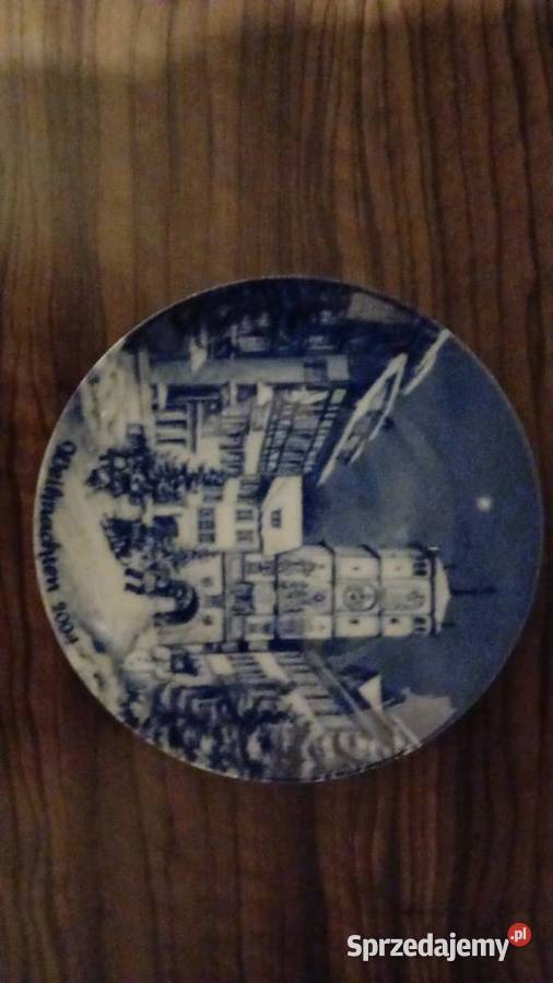 Talerze zdobione Motyw zima