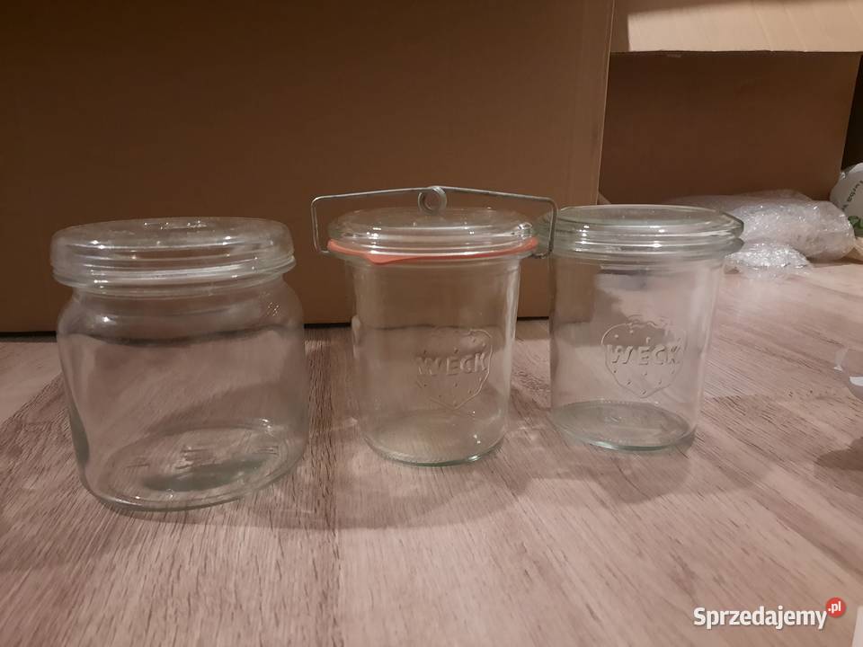 Niemieckie stare słoiki WECK różne rozmiary warmińsko-mazurskie Pasłęk