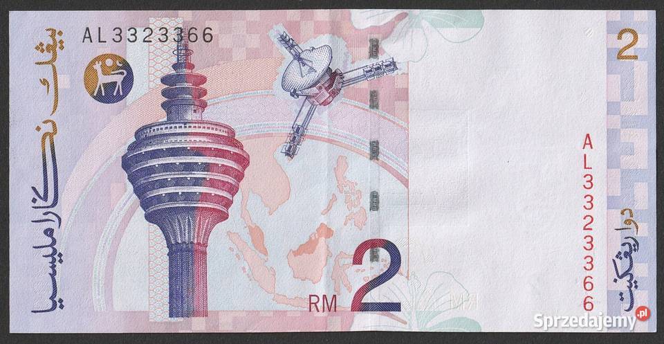 Malezja 2 ringgit 199699 UNC Numizmatyka Łódź