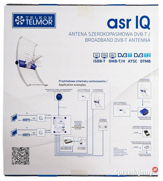 Antena DVBTT2 szerokopasmowa Telmor ASR IQ