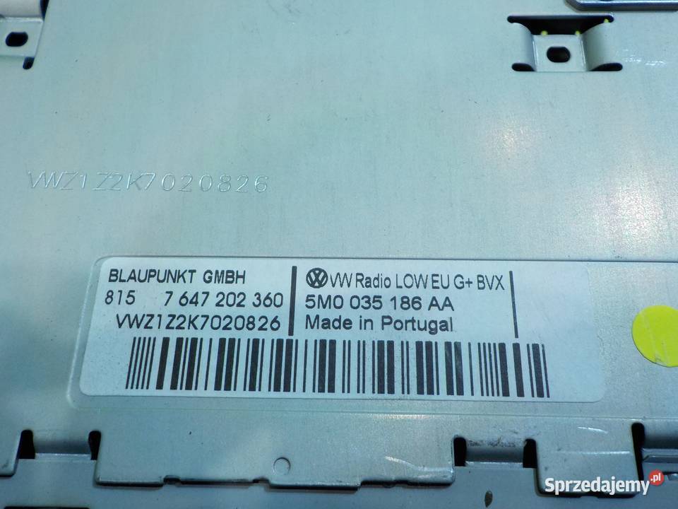 VW POLO V 6R 12 B 10r radio 3M0035186AA