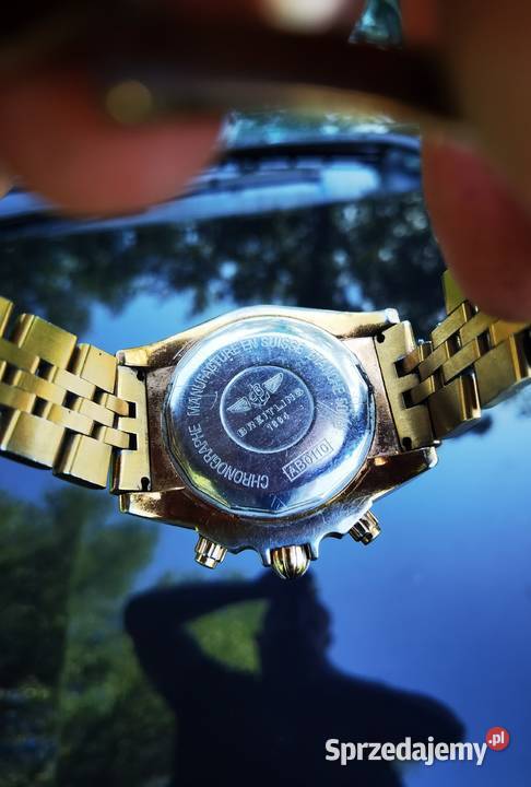 Złoty Breitling Chronograph Chronomat do serwisu Dla mężczyzn Zielona Góra