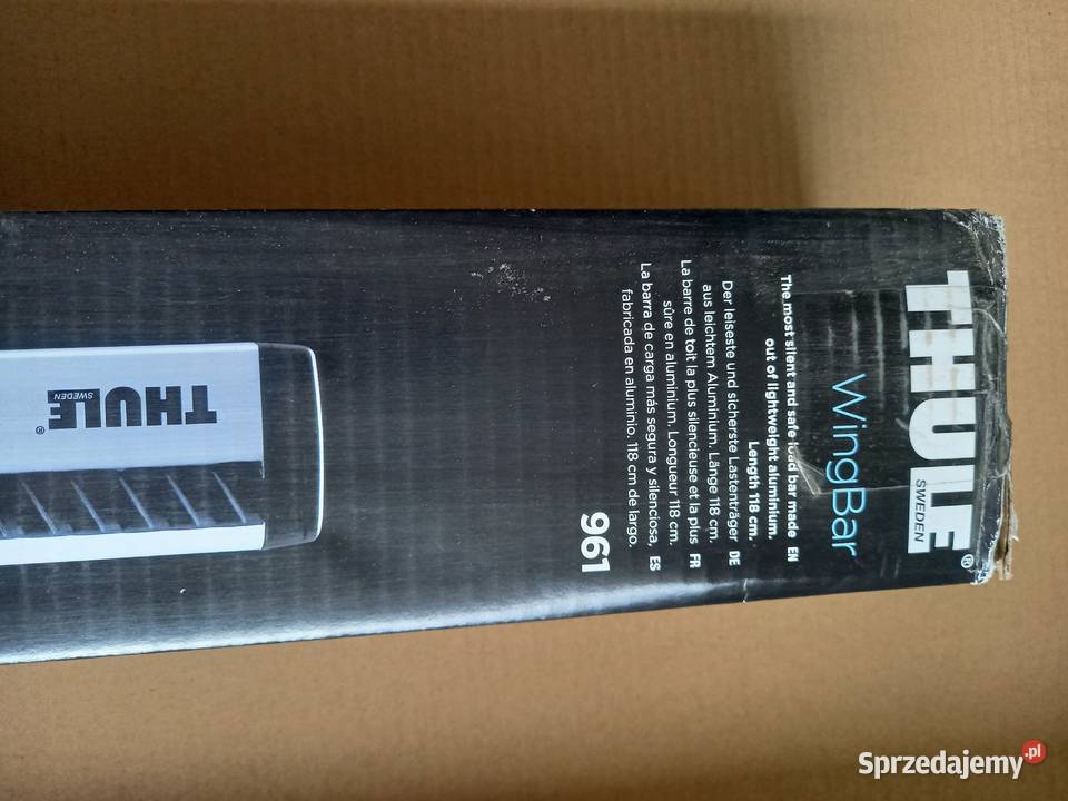 THULE 961 Belki aluminiowe WingBar 961 118 osobowe małopolskie Kraków sprzedam