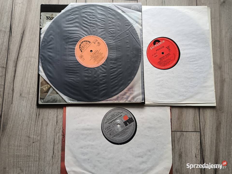 Trzy albumy winylowe z nastrojową taneczną Wronki sprzedam