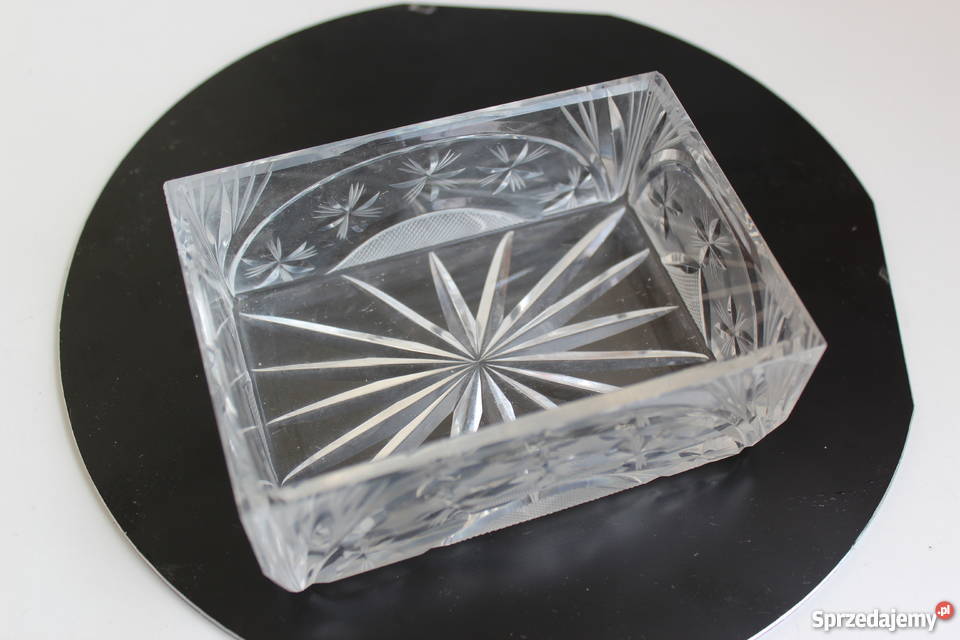 Kasetka szkatułka papierośnica kryształ Gdańsk