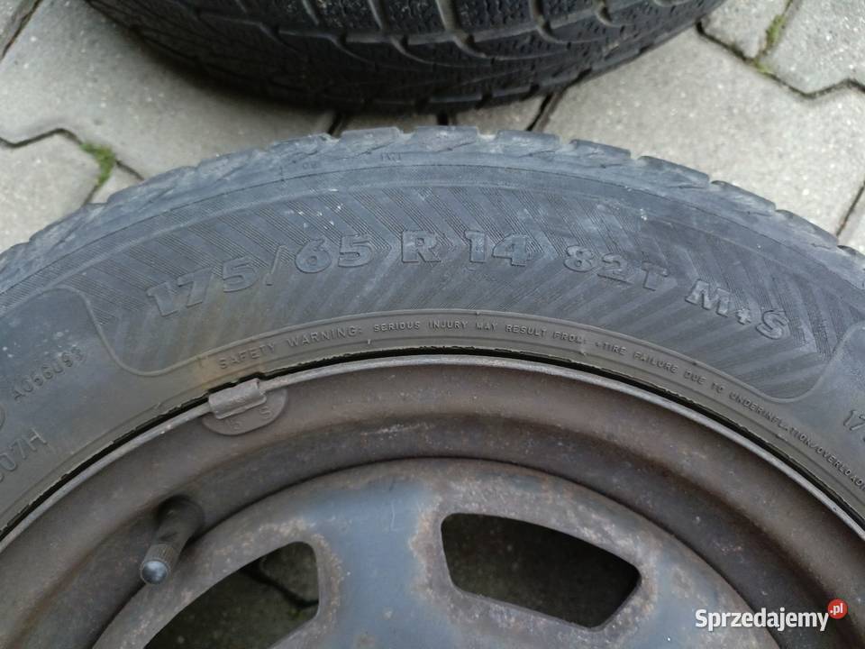 Koła zimowe 17565 R14 Seat VW 2 sztuki Świdnik