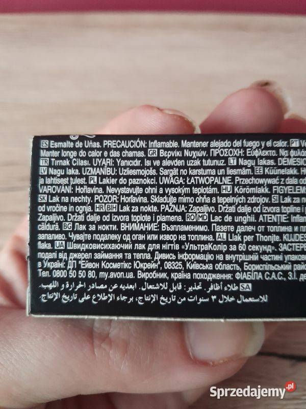 Lakier do paznokci Avon Ultra Colour 10ml śląskie Siewierz