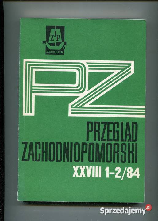 Przegląd Zachodniopomorski XXVIII 12 84 zachodniopomorskie Szczecin sprzedam