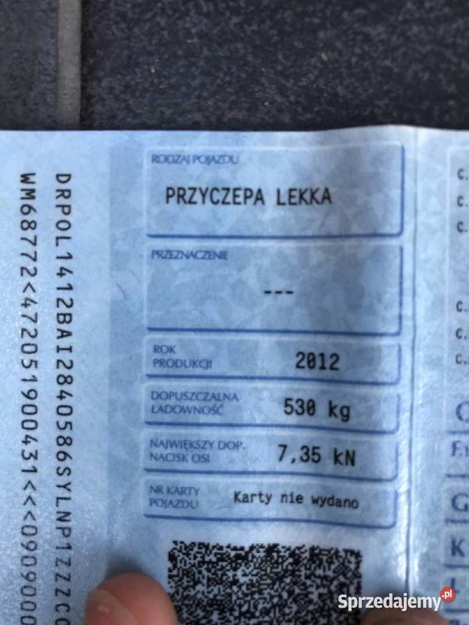 Przyczepka Syland towarowe Mrozy