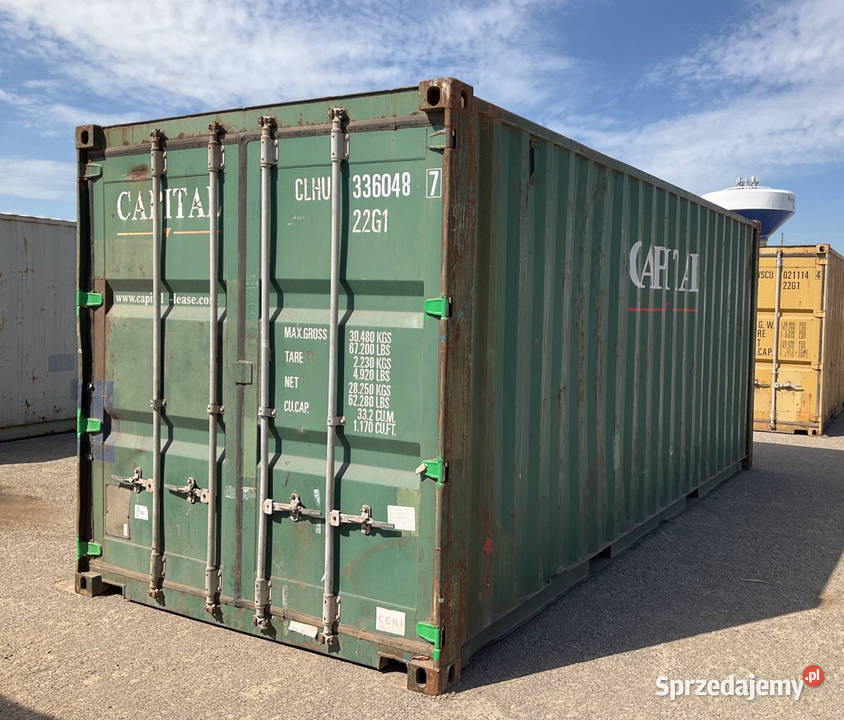 Kontener morski magazyn 20DV 6M używany Elbląg