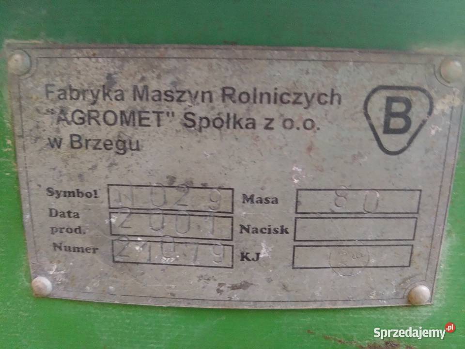 Rozsiewacz do nawozów Agromet Brzeg nieuszkodzony
