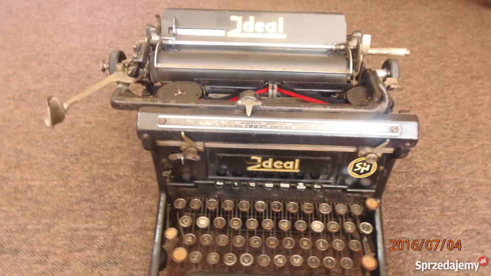 Stara maszyna do pisania IDEAL Katowice