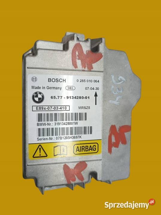 SENSOR AIRBAG 9134280 Bmw Seria 3 V 20052012 E90 Układ elektryczny, zapłon sprzedam