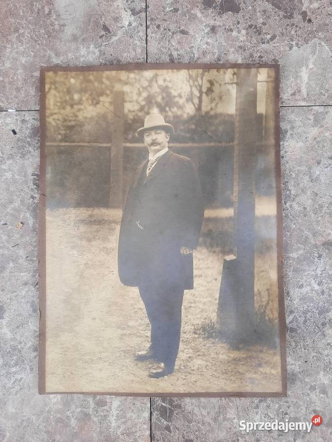 Stara fotografia portretowa mężczyzna 17x23 Tczew