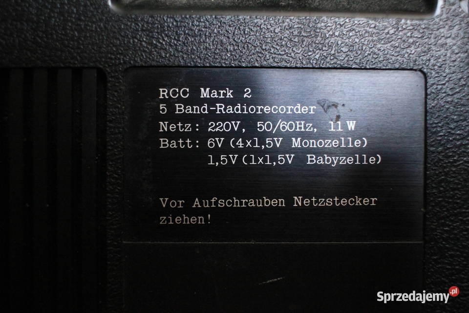 Przenośne radio RCC Mark 2 1975 KLASYK śląskie Góra