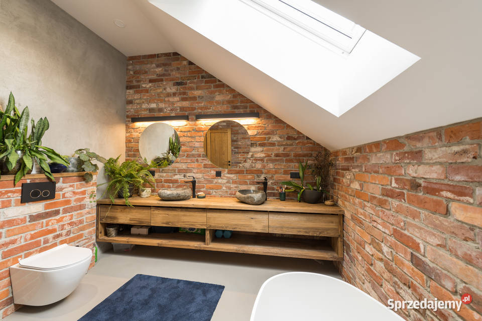 Szafka łazienkowa podwieszana stare drewno 50cm Słupno