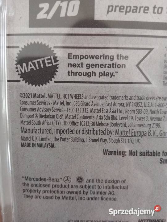 Hot Wheels 2 X MercedesBenz 500 E protektor 3 lata+ Jaworzno