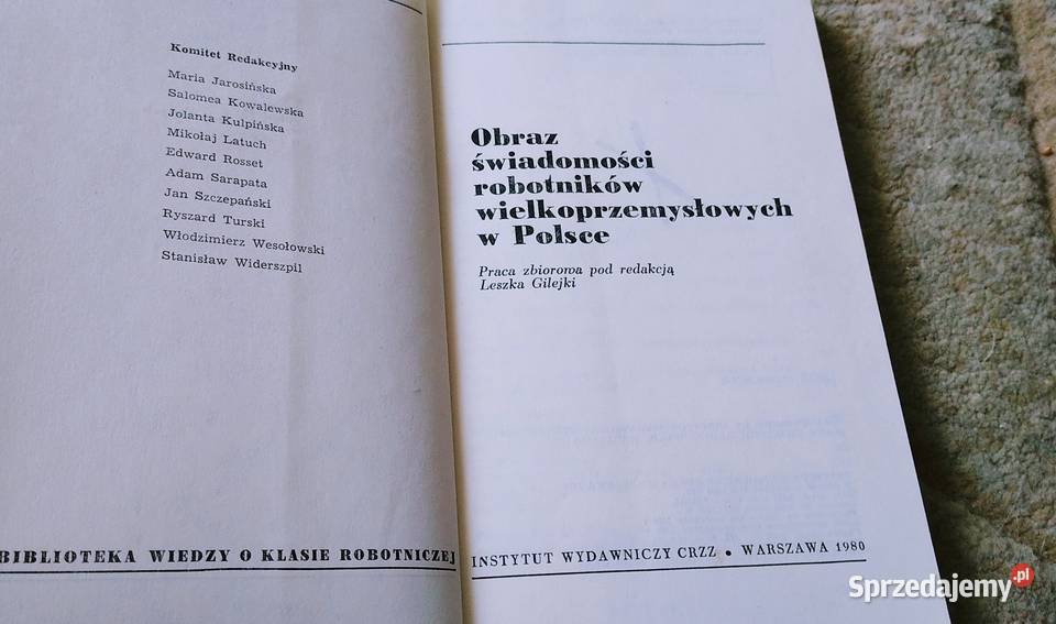 Obraz świadomości robotników wielkoprzemysłowych Gdańsk
