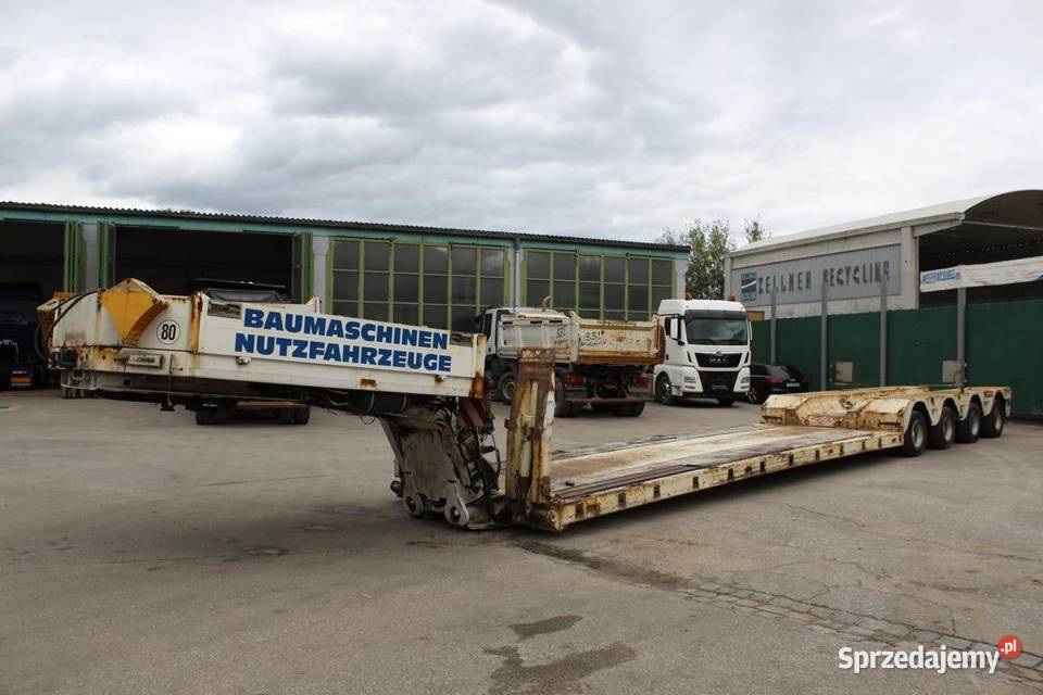 Naczepa Tiefbett niskopodwoziowa 60 tonowa Warszawa sprzedam