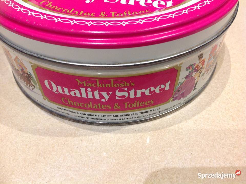 Puszka Metalowa Quality Street Mackintoshs Pozostałe Nowa Sól