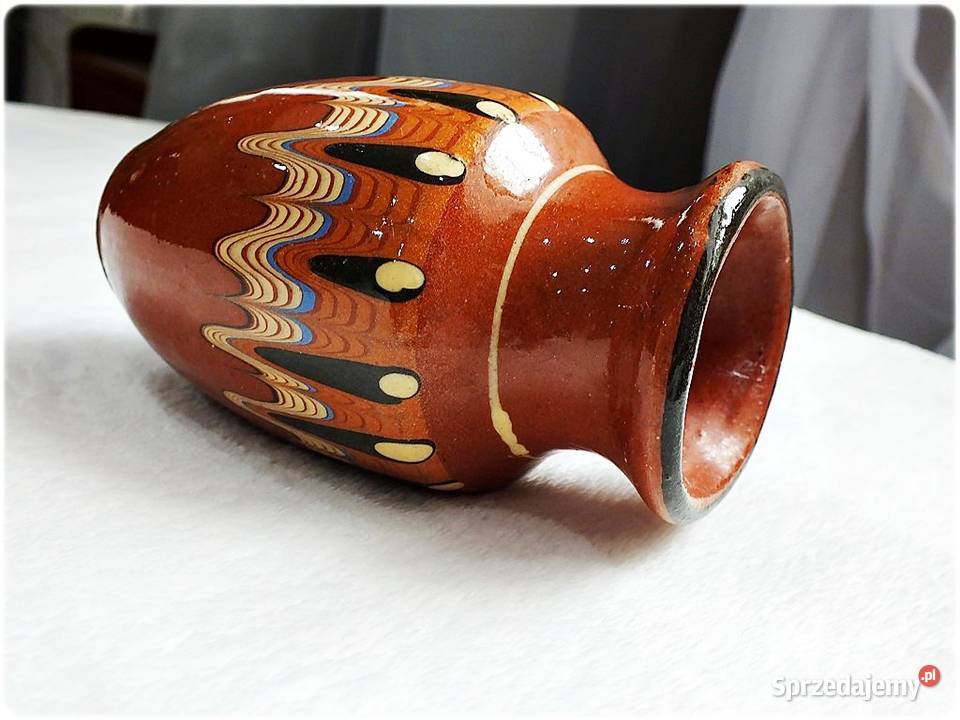 Wazonik Wazon Bułgaria Pawie Oczko z 6070tych lubuskie Żary
