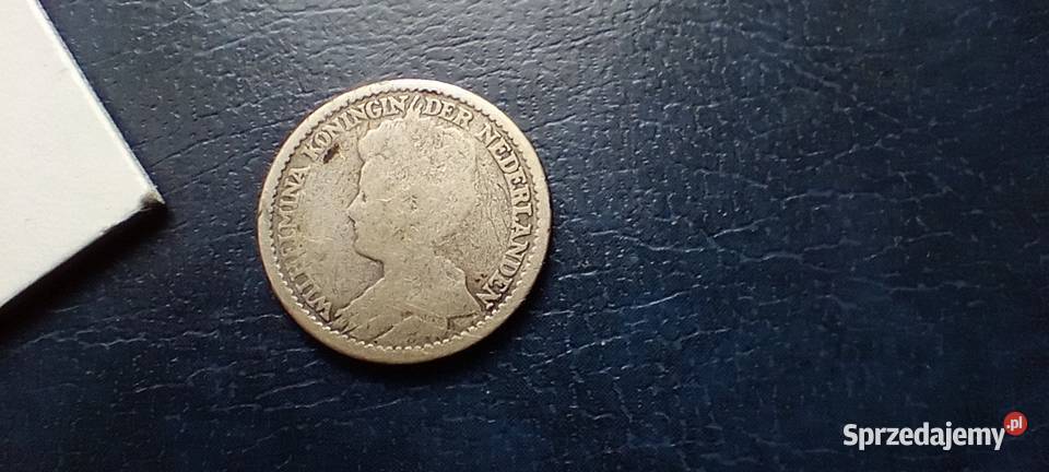 Stare monety 25 cent 1912 Holandia srebro Lesko sprzedam