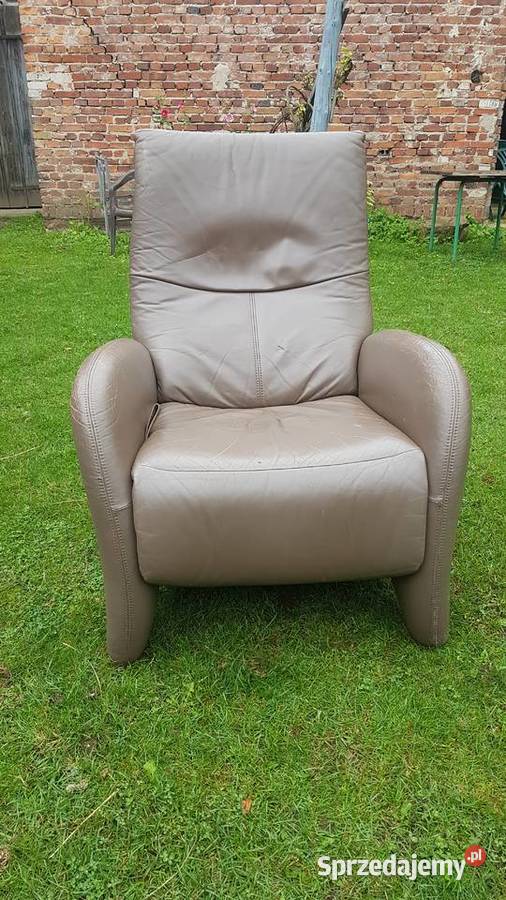 fotel relax skóra z podnóżkiem rozkładany z USA Dargikowo sprzedam