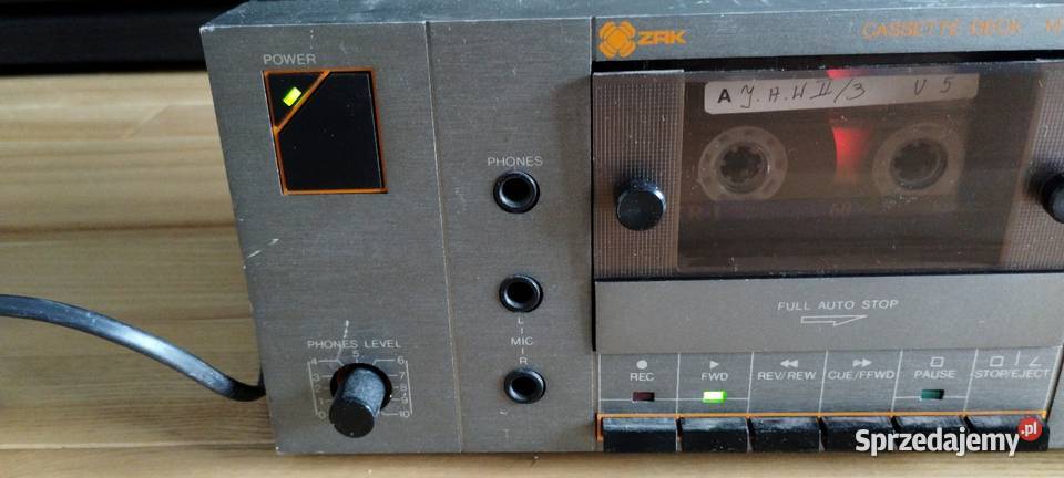 Magnetofon deck vintage PRL ZRK M3016 sprawny Elektronika