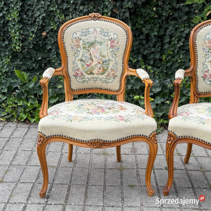 ARTexpert Para pałacowych foteli fotel fotele Dobrzany sprzedam