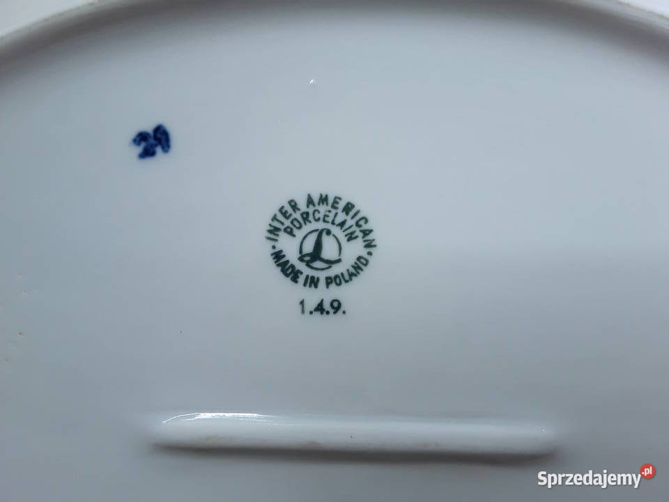 Półmisek porcelanowy z logo żeglarskim