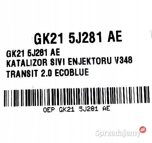 WTRYSKIWACZ WTRYSK REDUKTORA ZAWÓR ADBLUE FORD Głogów
