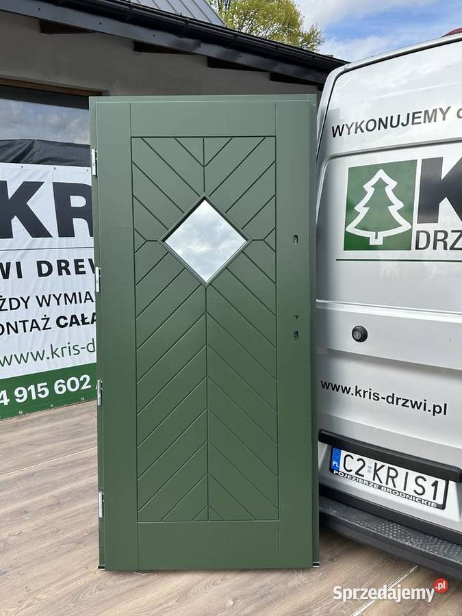 Drzwi zewnętrzne drewniane ANGIELSKIE NA KAŻDY Grzybno