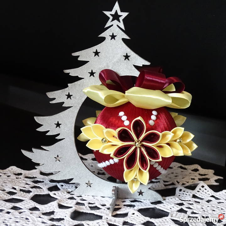 Bombki kanzashi wielokolorowy