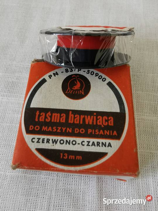 Taśma do maszyny do pisania dwukolorowa DELFIN Jaworzno