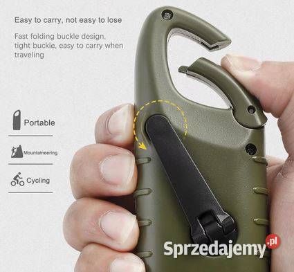 Latarka LED na korbkę solar bez baterii