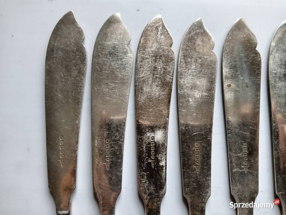 Komplet 24 posrebrzanych widelców i noży WHS Kraków