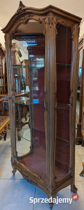 piękna witrynaserwantka ludwikowska orzechsklep śląskie Dąbrowa Górnicza sprzedam