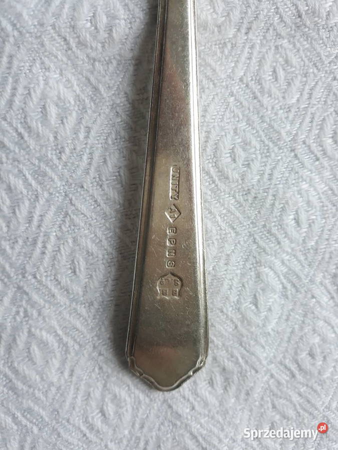 posrebrzana łyżka stołowa do ziemniaków cudeńko Gdańsk