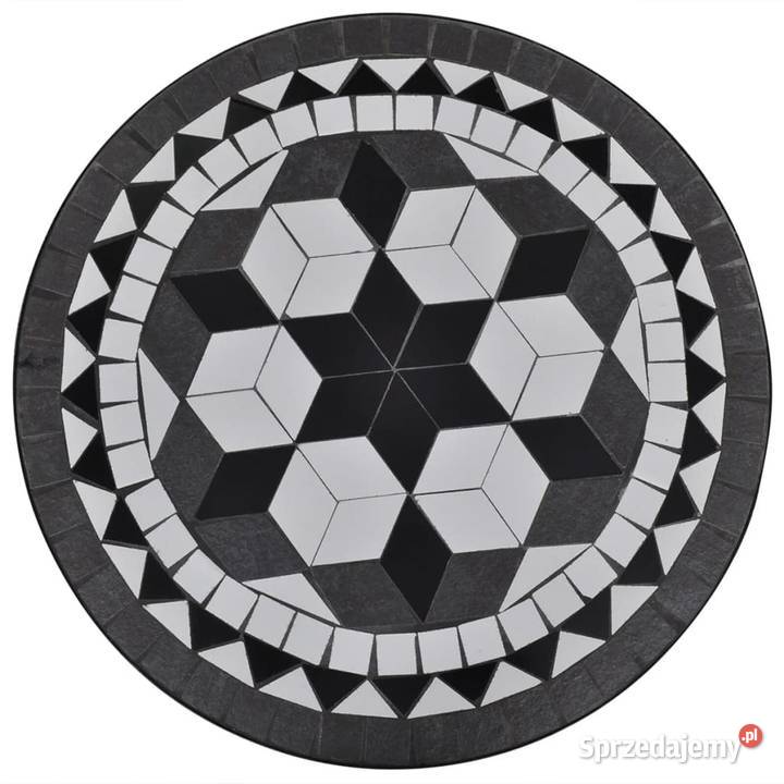 vidaXL Stolik bistro czarnobiały 60 Warszawa