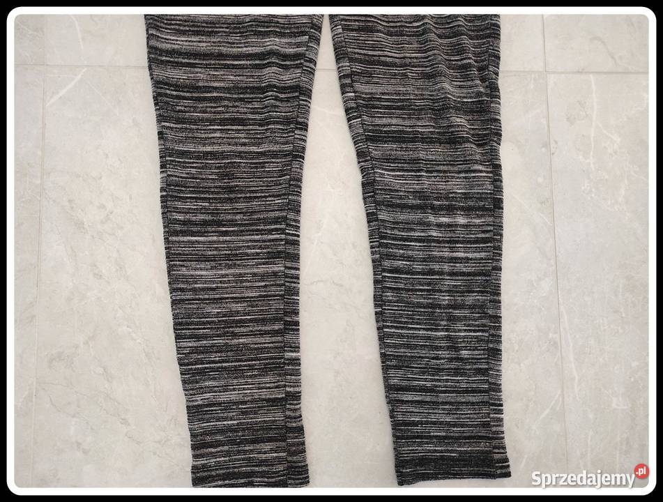 CA Szare legginsy 40 L z kieszeniami szary/srebrny Płock
