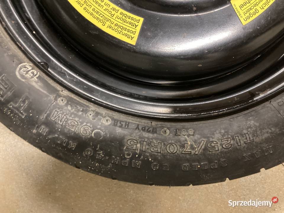 Koło dojazdowe VW 4x100 R15